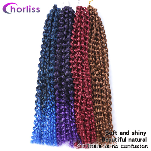 Chorliss 18''Pretwisted Passion Twist Hair Jumbo Distressed Butterfly Loc Wavy Crochet Braids Synthetic Braiding Hair Extension
